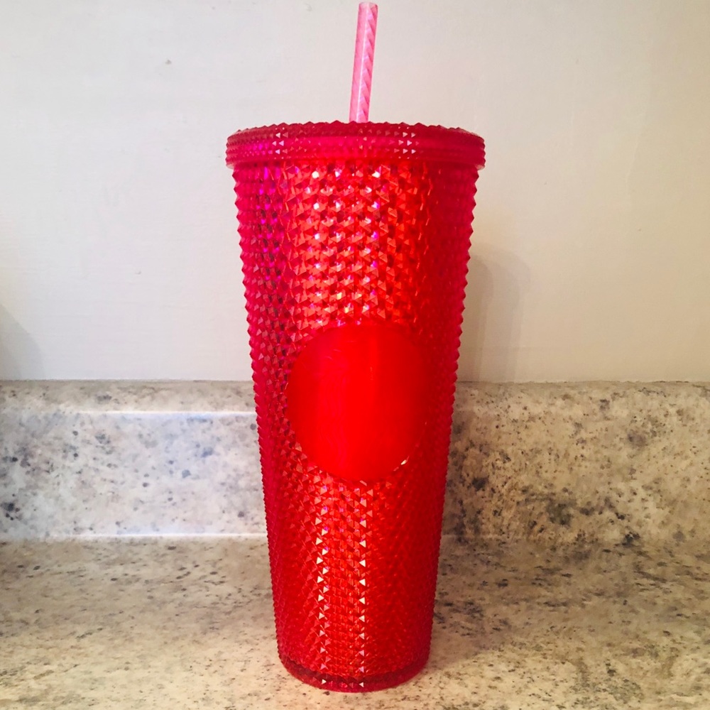 Starbucks Winter 2019 Hot Pink Studded Tumblr